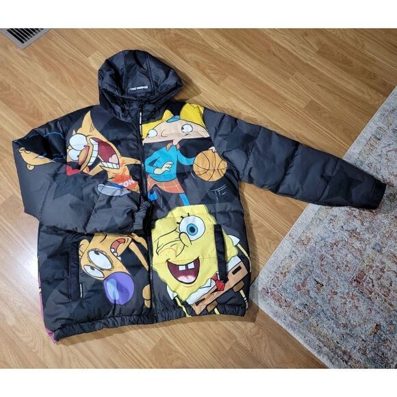 Member Only Men's Nickelodeon Puffer Jacket L - Picture 2 of 11